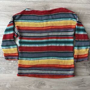 RL Polo, LRL Lauren Jeans Co Vintage Rainbow Stripe Women's Sweater Sz XS Y2k